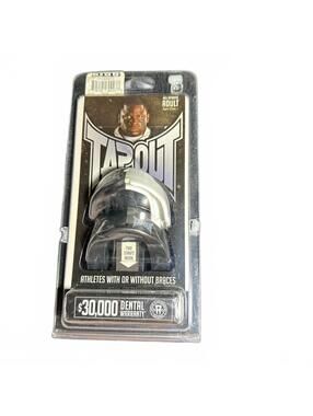 Tapout Mouth Guard Black All Sports Adult 12+ Years New In Package Football
